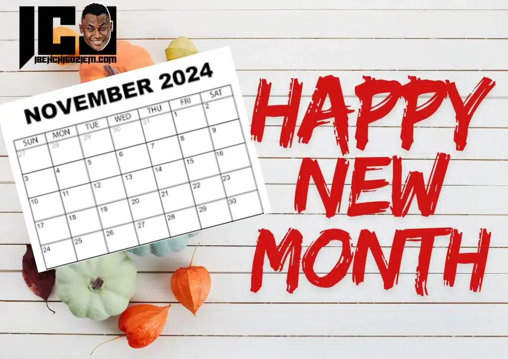 New Month Prayers And Declarations For All Days In November 2024